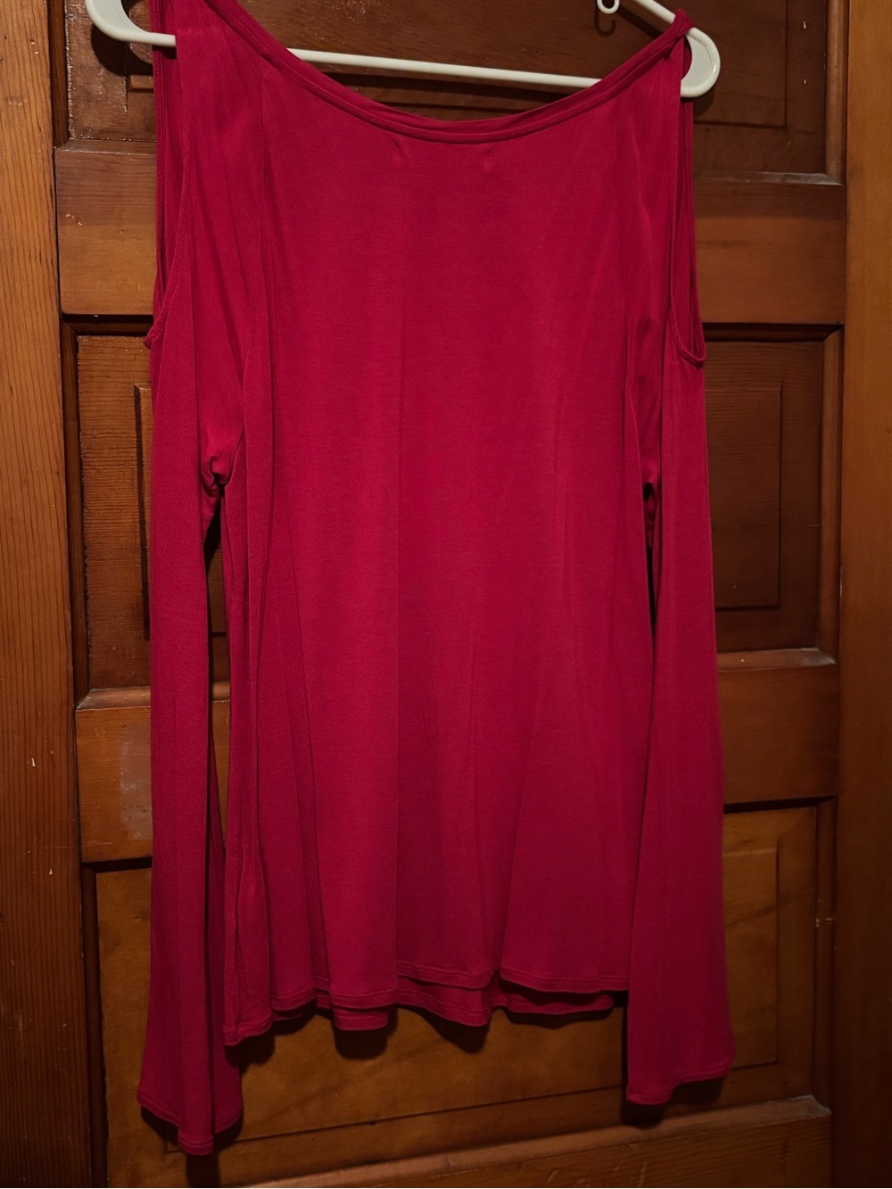 Rock & Republic Pink Cold Shoulder Top - Picture 2 of 6